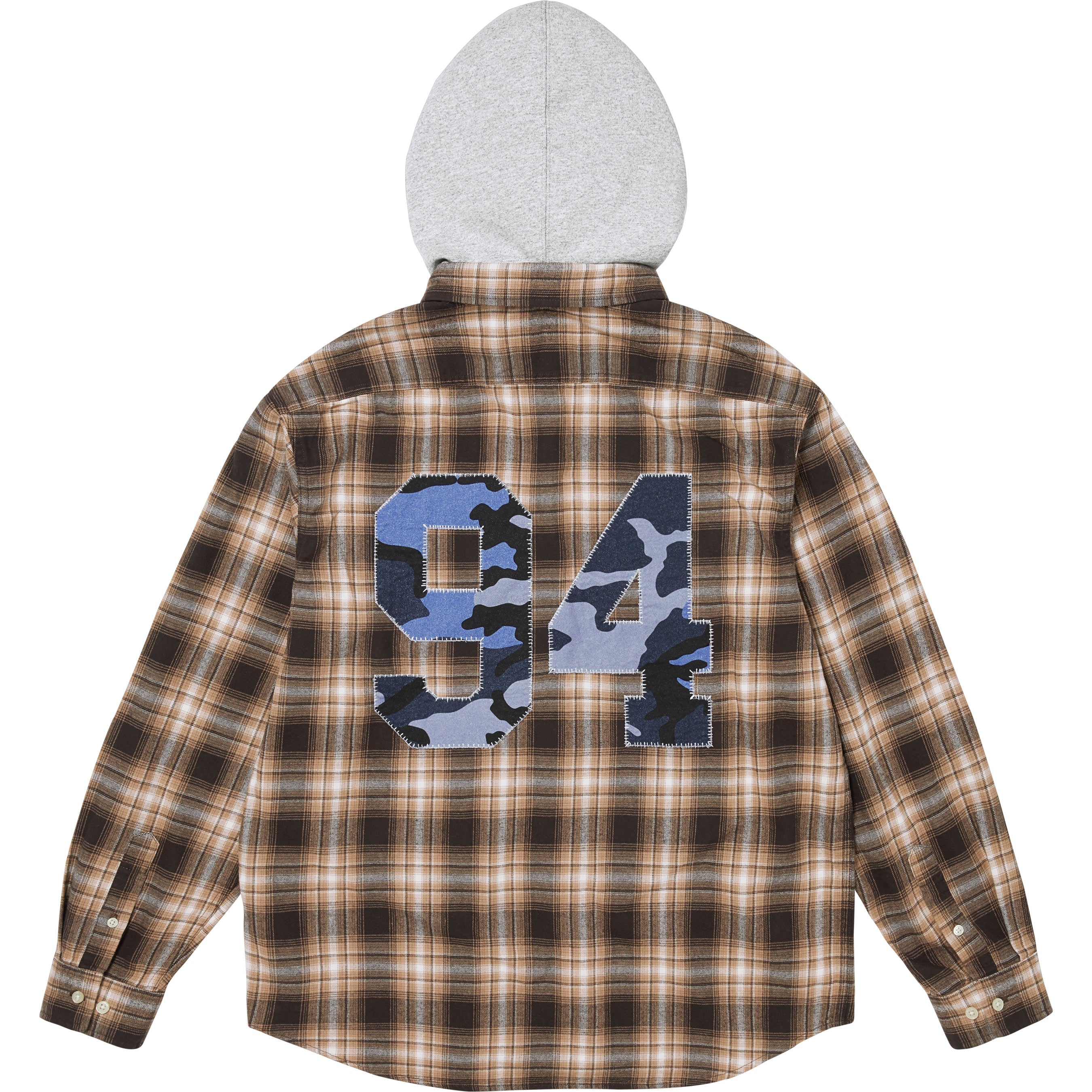 Appliqué Hooded Flannel Shirt view 11
